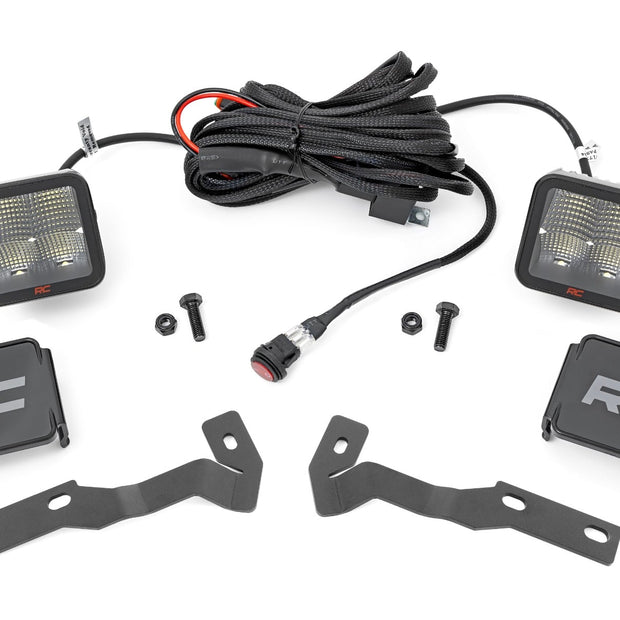 LED Light Kit | Ditch Mount | 2" Spectrum Pair | Spot | Toyota Tacoma (16-23)