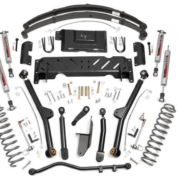 4.5 Inch Lift Kit | Long Arm | RR Leafs | NP242 | Jeep Cherokee XJ 4WD (84-01)
